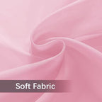 SpaceDresser Waterproof Outdoor Sheer Curtains for Patio - 2 Panels Rod Pocket Indoor Voile Sheer Curtain for Living Room,52W x 120L inch,Light Pink