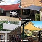 kanagawa 12'x16' sun shade sail dark gray curved on a desk or shelf
