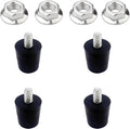 Adjustable Rubber Foot for Blackstone Replacement Parts, Griddle Parts for Blackstone 17" & 22" Griddles, Griddle Accessories Include 4PCS Rubber Feet and 4PCS Screw Nut