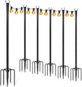 string light poles for outside, adjustable metal patio, main product view