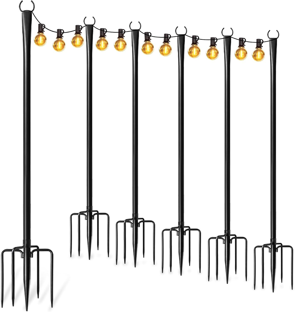 string light poles for outside, adjustable metal patio, main product view