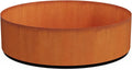 PLANTERCRAFT Corten Steel Metal Planter Box, Round Sizes, Modern Garden Steel planters for Commercial and Residential Outdoor Use.