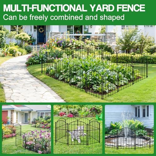 decorative garden fence, 25-pack no dig animal barrier on a desk or shelf