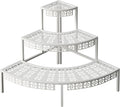 aboxoo 3-tier metal plant stand, stair-step corner shelf, main product view