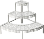 aboxoo 3-tier metal plant stand, stair-step corner shelf, main product view