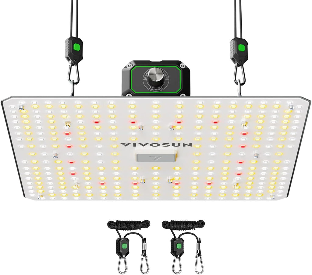 VIVOSUN LumaLight 100W LED Grow Light, Full Spectrum Plant Light | Smart Dimmable & High PPFD for Indoor Plants Seedling Vegetables Bloom, Fits 2×2/2×4 Grow Tents