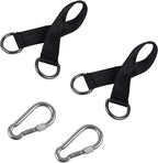 Hammock Straps Tree Swing Hanging Kit | 2 Pcs, 9.84 inches, 2 Heavy Duty Hook Clasps, For Swing Hammocks Seat Pulley System Gym Equipment