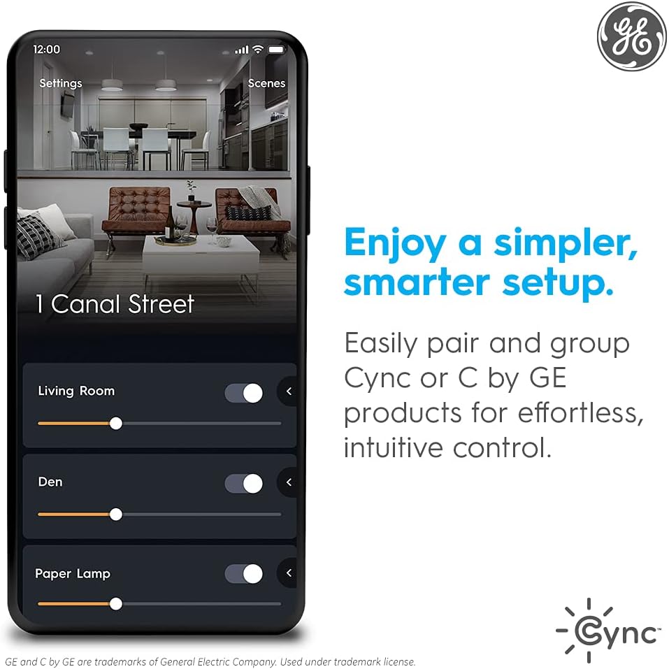 cync ge dynamic effects smart cafe lights, color, view 10