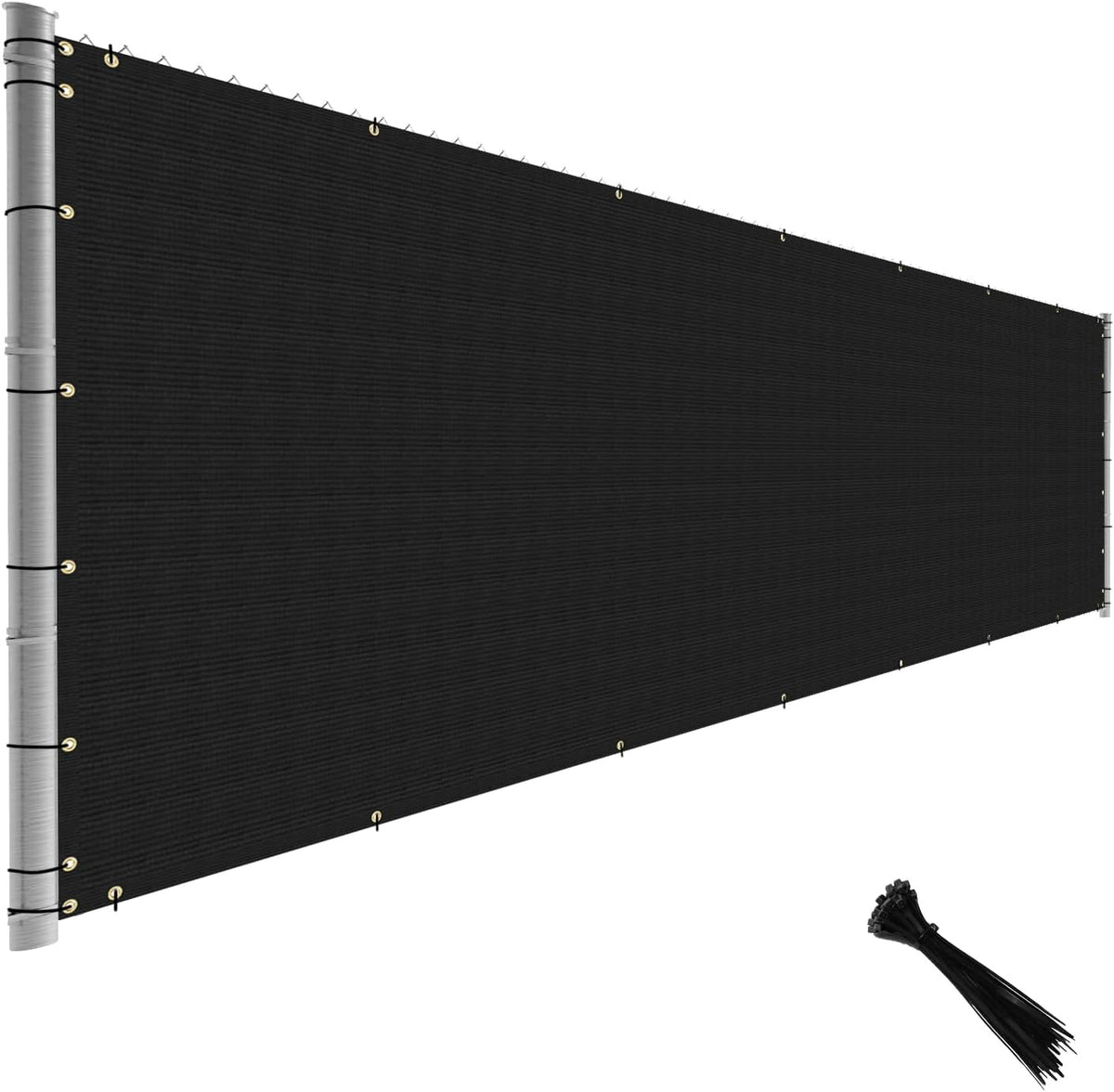 tang fence privacy screen black 8 feet x, main product view