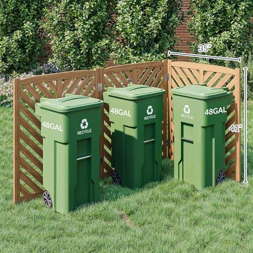 belleze privacy fence panels for outside, wooden air, close-up detail