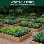 decorative garden fence, 27.3 ft no dig flower on a desk or shelf