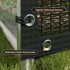 dify 8×8 ft, 90% black shade fabric sun, close-up detail