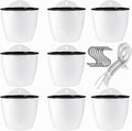 japchet 8 pack 7 inch self watering hanging, main product view