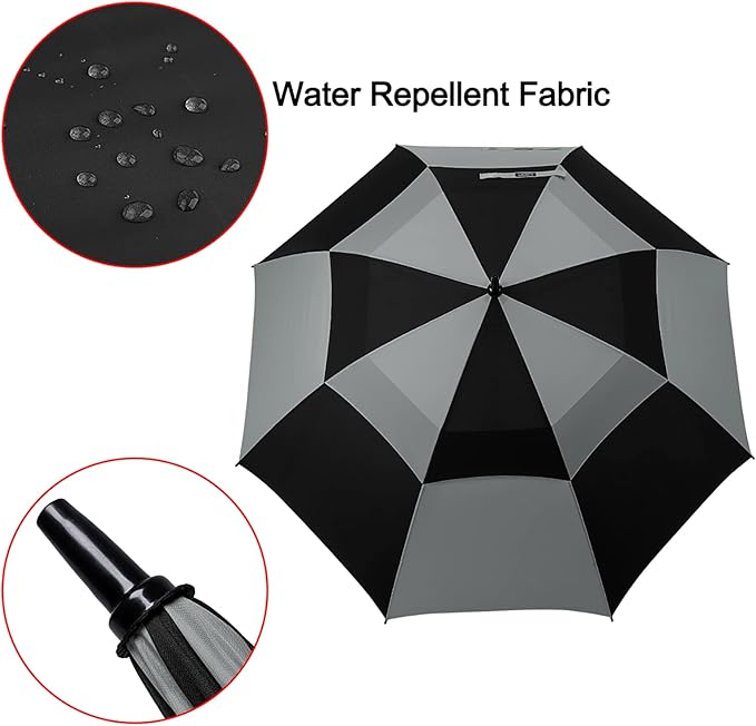 G4Free 47/54/62/68/72 Inch Automatic Open Golf Umbrella Oversize Extra Large Double Canopy Vented Windproof Waterproof Stick Umbrellas