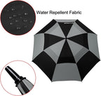 G4Free 47/54/62/68/72 Inch Automatic Open Golf Umbrella Oversize Extra Large Double Canopy Vented Windproof Waterproof Stick Umbrellas