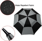 G4Free 47/54/62/68/72 Inch Automatic Open Golf Umbrella Oversize Extra Large Double Canopy Vented Windproof Waterproof Stick Umbrellas