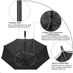 G4Free 47/54/62/68/72 Inch Automatic Open Golf Umbrella Oversize Extra Large Double Canopy Vented Windproof Waterproof Stick Umbrellas