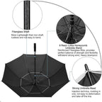 G4Free 47/54/62/68/72 Inch Automatic Open Golf Umbrella Oversize Extra Large Double Canopy Vented Windproof Waterproof Stick Umbrellas