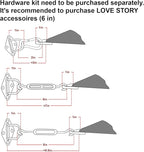 LOVE STORY Custom Size 8'x9'x12' Terra Red Sun Shade Sail Right Triangle Sunshade Fabric Awning Canopy for Patio Backyard Carport Pergola (Customized)