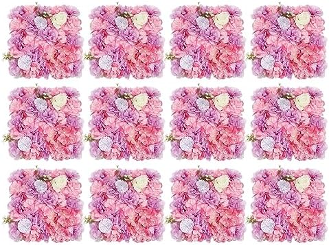 15"x 15" artificial flower wall panels,flower wall mat, close-up detail