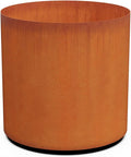 PLANTERCRAFT Corten Steel Metal Planter Box, Round Sizes, Modern Garden Steel planters for Commercial and Residential Outdoor Use.