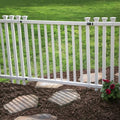 zippity baskenridge picket gate, white vinyl diy no, main product view
