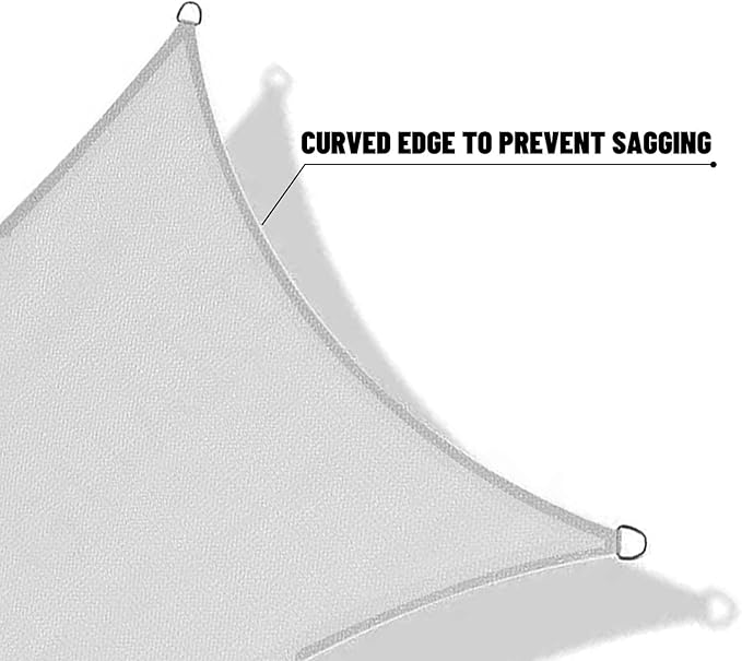 SUNNY GUARD Custom Size 12'x24'x26.8' Silver Grey Sun Shade Sail Right Triangle UV Block Shade for Backyard Yard Patio Deck Garden(Customized)