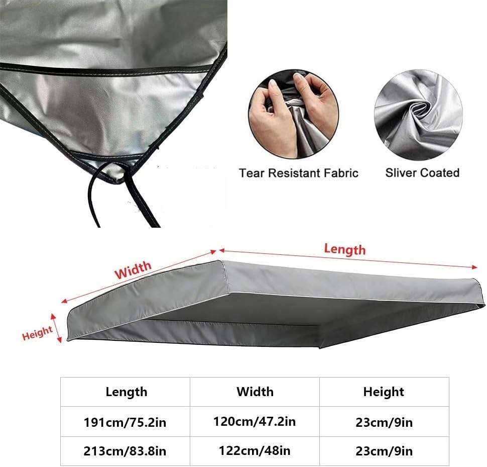 Swing Canopy Replacement Top 75x47in 84x48in Universal Outdoor Swing Chair Replacement Canopy Top Covers 3 Seat 210D Thickened Oxford(Green,84x48x9in)