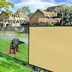 4ftx50ft fence privacy screen heavy duty 170 gsm, side view