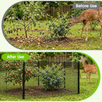deer fence netting for garden, 5x100 ft temporary showing dimensions