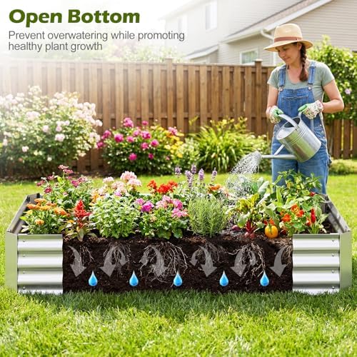 s afstar raised garden bed with cover, 6ft, package contents