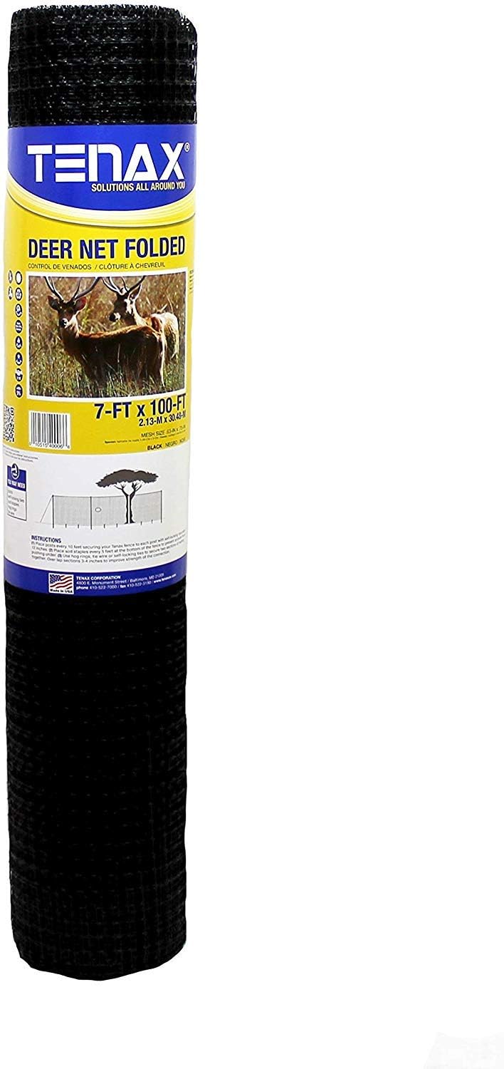 tenax garden netting - heavy duty deer netting shown in use