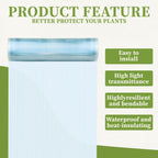 polycarbonate pergola & greenhouse roof panels, 49.2ft x, close-up detail