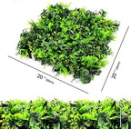 uland 12pcs 20 x 20 inches artificial boxwood, side view