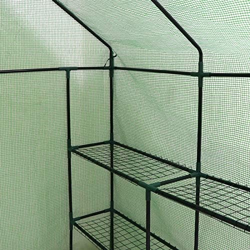 2-tier 8-shelf mini walk-in greenhouse portable plant herb, package contents