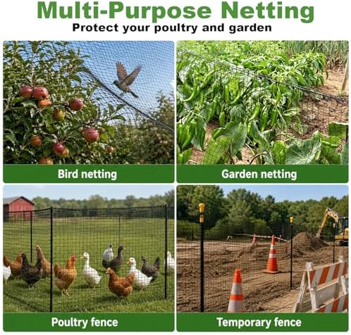 4x100ft deer fence netting for garden, 55gsm plastic on a desk or shelf