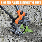 baraystus rotary cultivator garden rotary tiller adjustable stainless showing dimensions