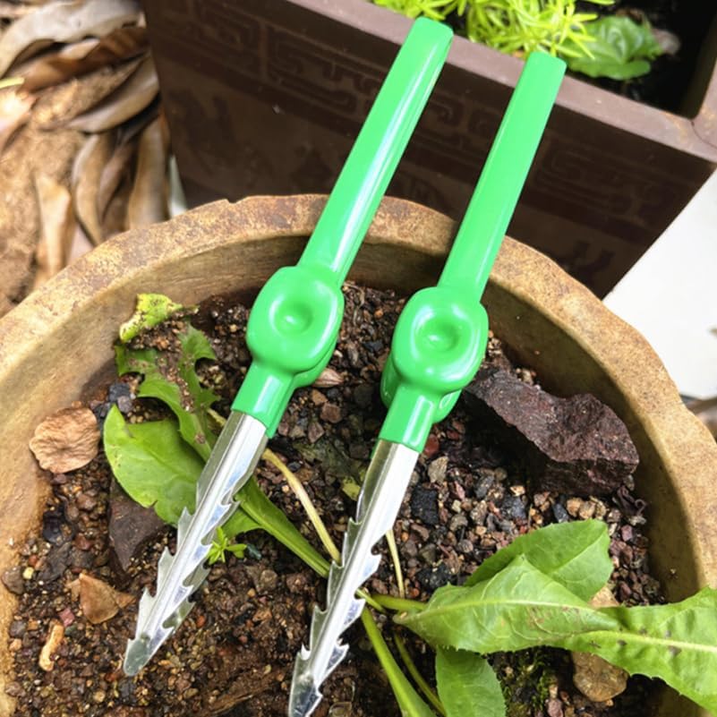 TOYANDONA Portable Gardening Tweezer Tool for Bonsai and Succulent Care, Multi-use Plant Tweezer for Weeding and Trimming, Household Garden Hand Tool