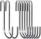 30 Pack Heavy Duty S Hooks Pan Pot Holder Rack Hooks Hanging Hangers S Shaped Hooks for Kitchenware Pots Utensils Clothes Bags Towels Plants -4 Inch