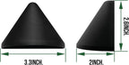 gkoled low voltage deck post lights, 12v outdoor showing dimensions