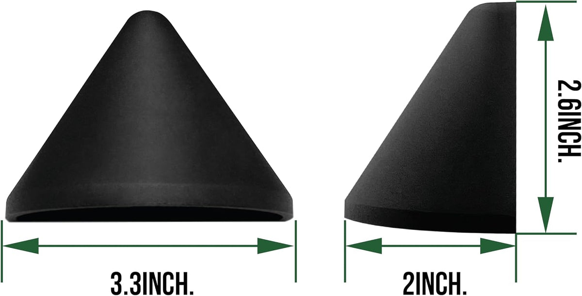 gkoled low voltage deck post lights, 12v outdoor showing dimensions