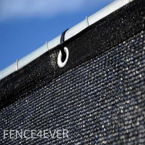 6' x 50' 3rd gen black fence privacy on a desk or shelf