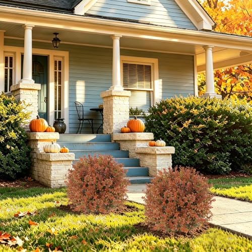 artificial fall topiary ball outdoor trees,uv resistant on a desk or shelf
