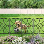 amagabeli garden & home 10 panels 24in(h)×10ft(l) decorative on a desk or shelf