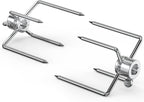 onlyfire 6003 Grill Rotisserie Spit Meat Forks, 1 Pair | For Any Gas/Charcoal Grills, Fits 1/2-Inch & 3/8-Inch Hexagon, 3/8-Inch & 5/16-Inch Square Spit Rods