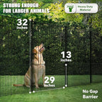 wesley's corner tall fence panels - 32”h x shown in use