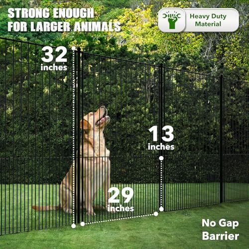 wesley's corner tall fence panels - 32”h x shown in use