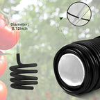 Decoroca Soft Plant Ties for Support - 65.6' Reusable Waterproof Plant Wire, Garden Twist, Office Organization and Decoration Binding（2pcs/Black）