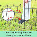 shoplala decorative fences (25 panels) 12in(l) x 16.5in(h), side view