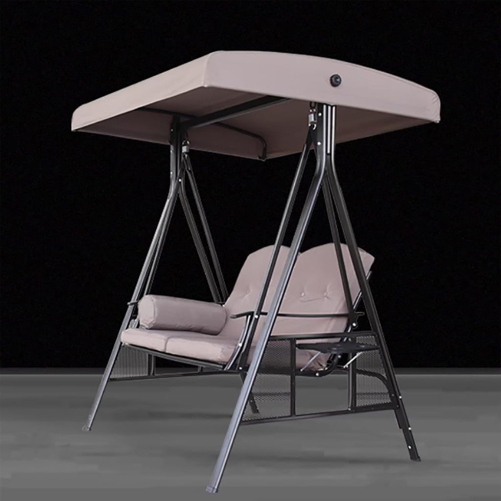 Universal Garden Swing Chair Replacement Canopy, Outdoor Hammock Cover for Patio & Balcony, Khaki, Available in 118x158cm & 124x152cm Sizes One Color 118 * 198cm/46 * 77in